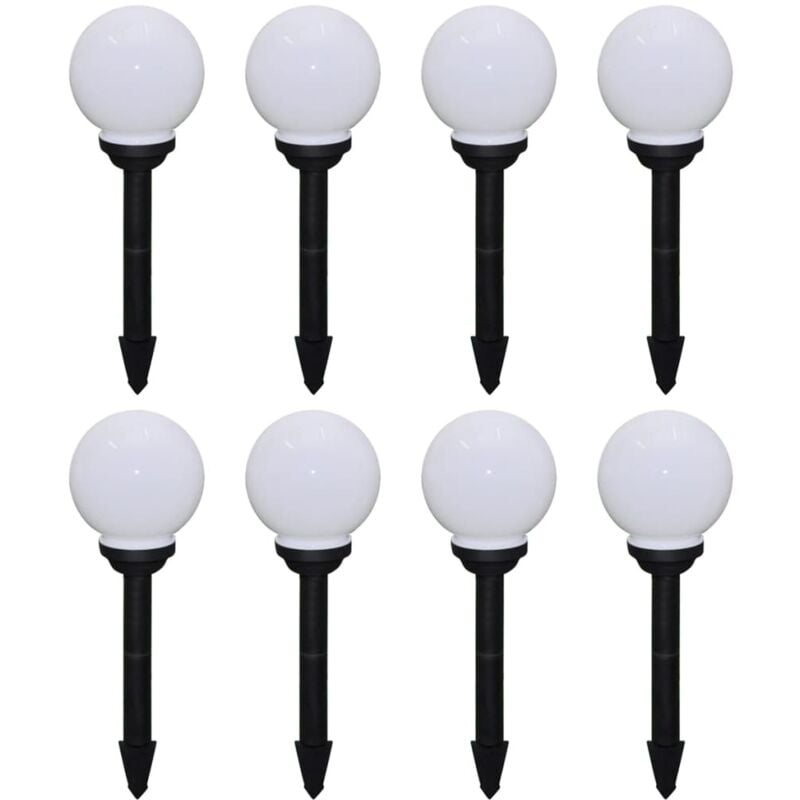 foto del prodotto lampade da sentiero 8 pz led 15 cm con picchetto vidaxl