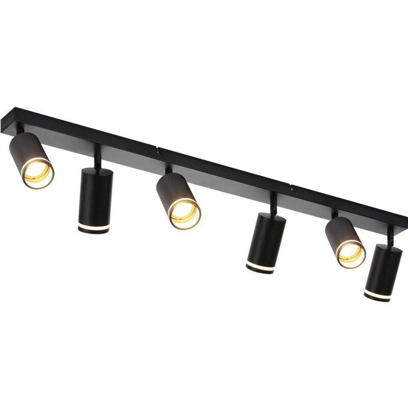 foto del prodotto lampade da soffitto gbly luce da soffitto moderna con 6 lampadine gu10 girevoli, lampada per cucina, lampada per corridoio, quadrata in metallico