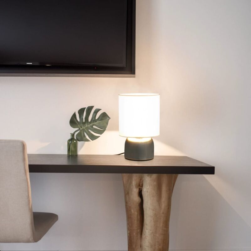 foto del prodotto lampade da tavolo 2 pz pulsanti touch bianche e14 vidaxl