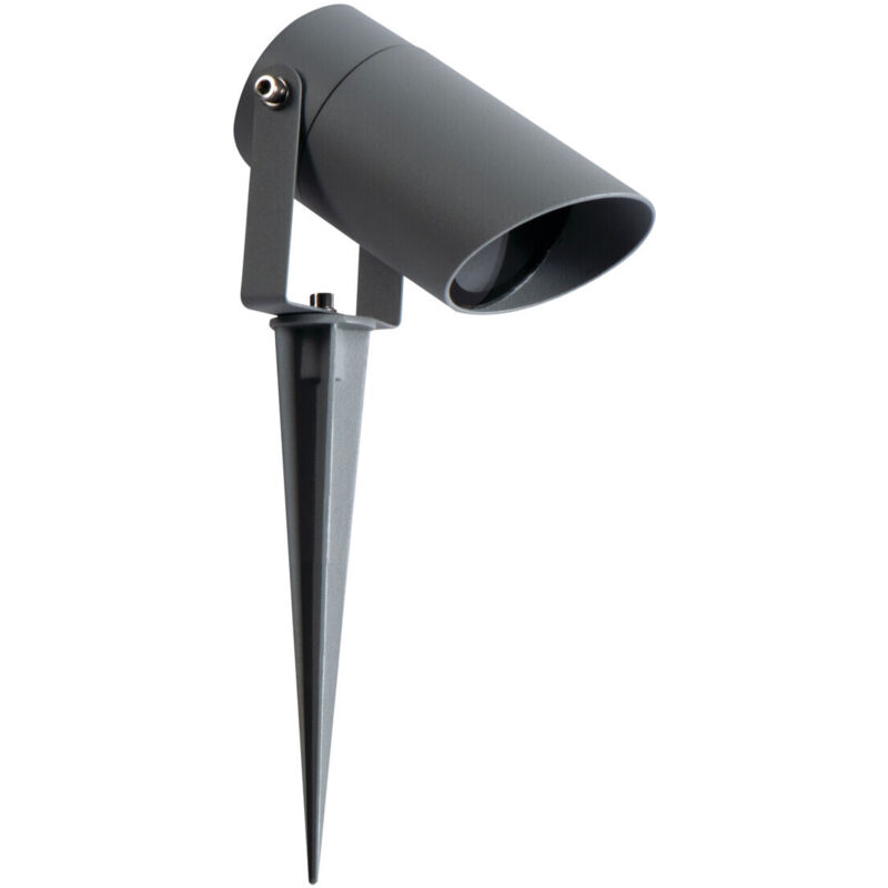 foto del prodotto lampade esterne a pavimento antrasite di alluminio ip65 orientabile a 180 gu10