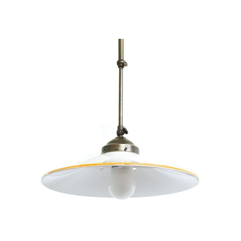 immagine 0 del prodotto lampade linea atmosfera lampadario telescopico in ottone e ceramica