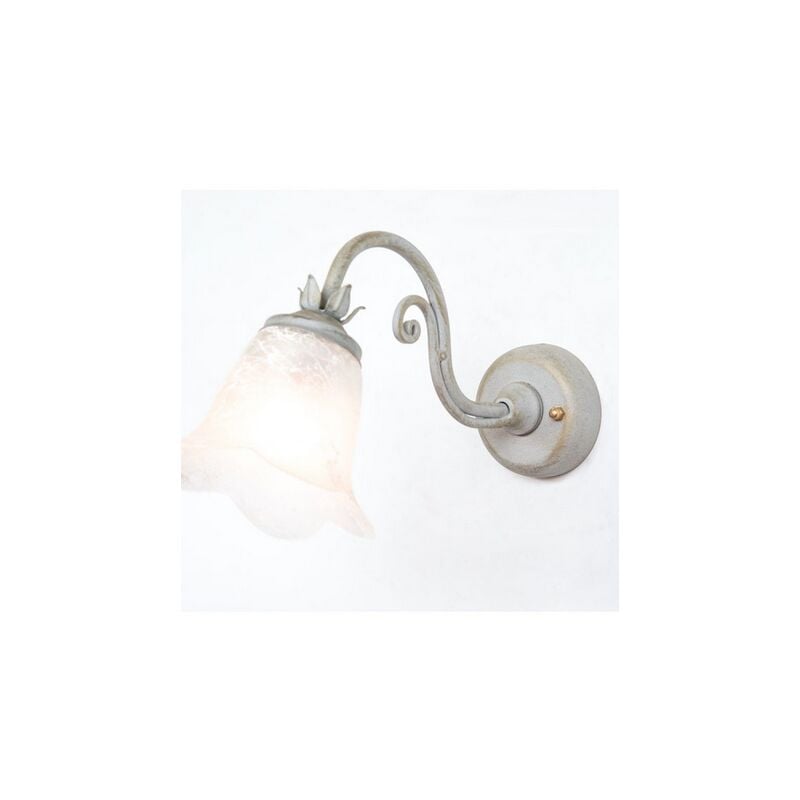foto del prodotto lampade linea elica lampada a muro applique 1 luce silver
