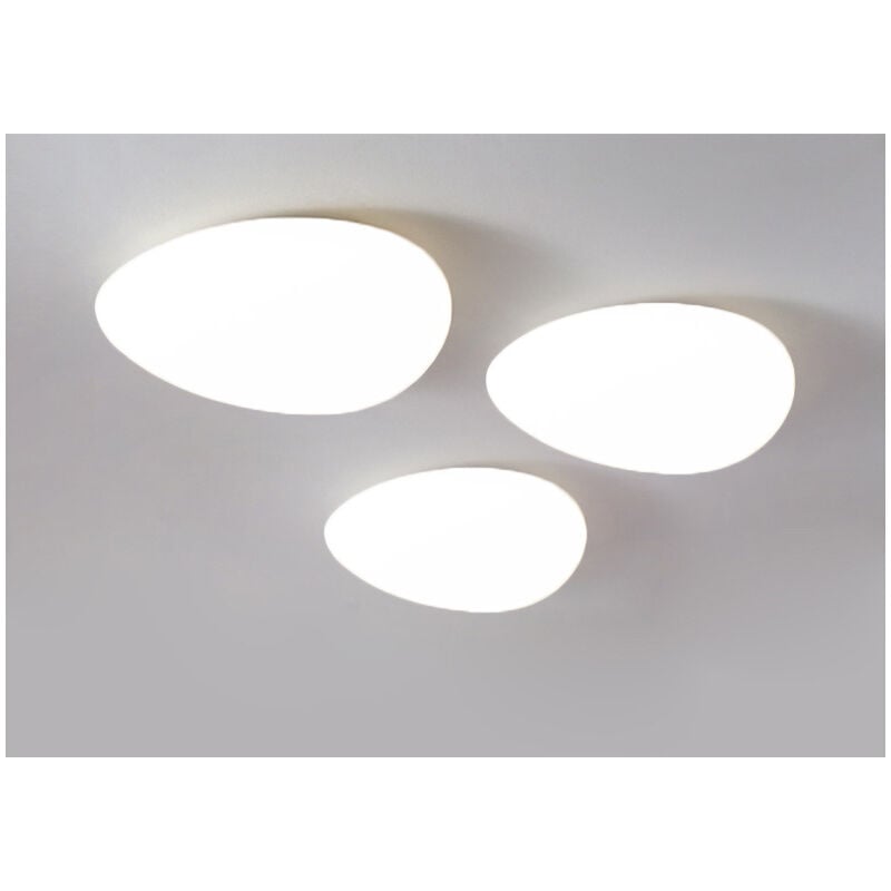 foto del prodotto lampade soffitto led moderno plafoniera acrilica creativo illuminazione da ufficio art d eco 12w luce bianco fredda 3 pezzi