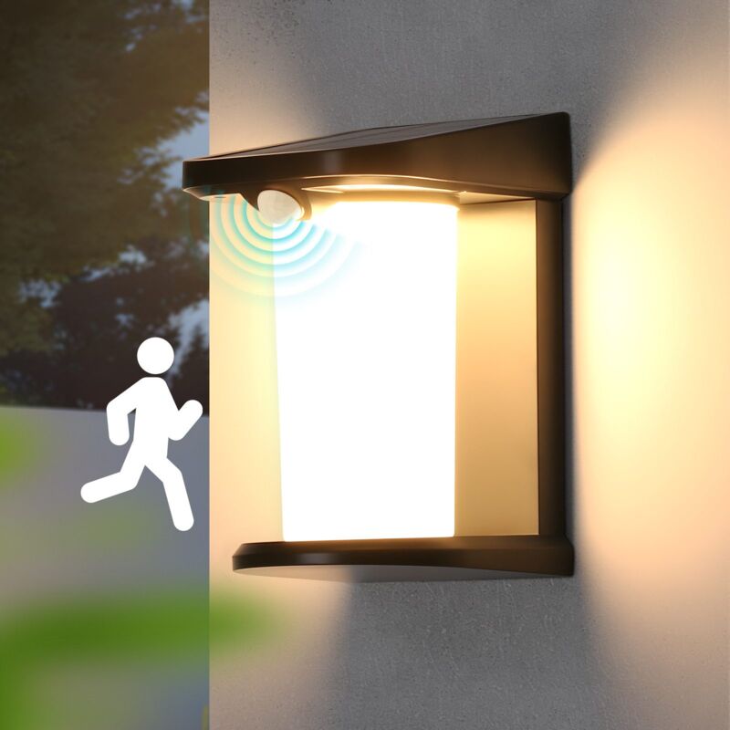 foto del prodotto lampade solari per esterni con rilevatore di movimento lampada solare per pareti esterne lampada solare per giardino esterno 2 modalit lampada per