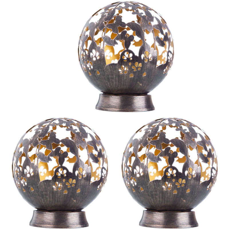 foto del prodotto lampade solari per la decorazione del balcone esterno decorazione del giardino luce solare in metallo da esterno, design fiore farfalla, nero, led,