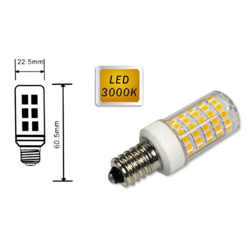 foto del prodotto lampadina 86 led e14 7watt piccola luce 6500k 3000k 4000k frigo e cappa bianco caldo trade shop traesio