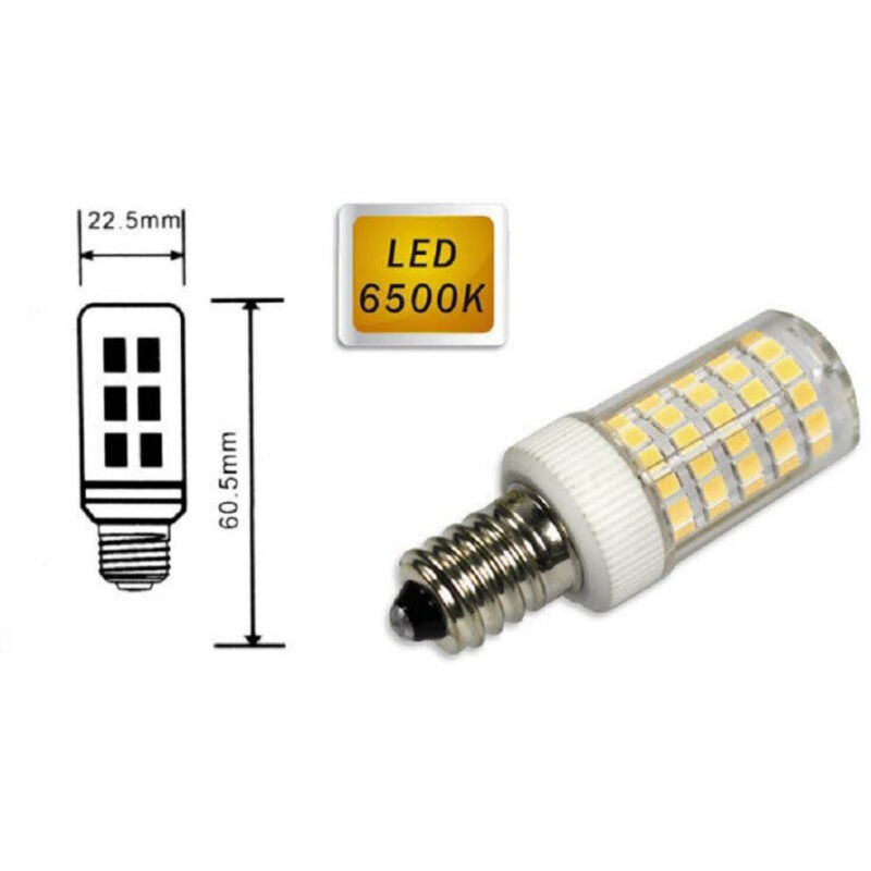 foto del prodotto lampadina 86 led e14 7watt piccola luce 6500k 3000k 4000k frigo e cappa bianco freddo trade shop traesio