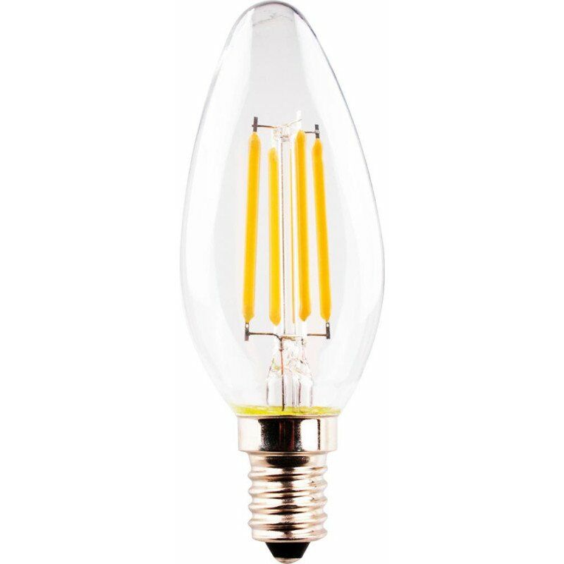 foto del prodotto lampadina a candela a led 4.5w 40w e14 470lm 2700k retro led hd led candela 4.5w 40w 