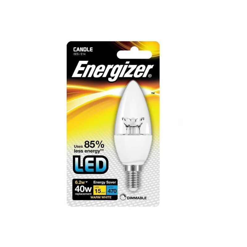 foto del prodotto lampadina a fiamma led, e14 470 lumen 6,2w 40w, 2700k dimmerabile.