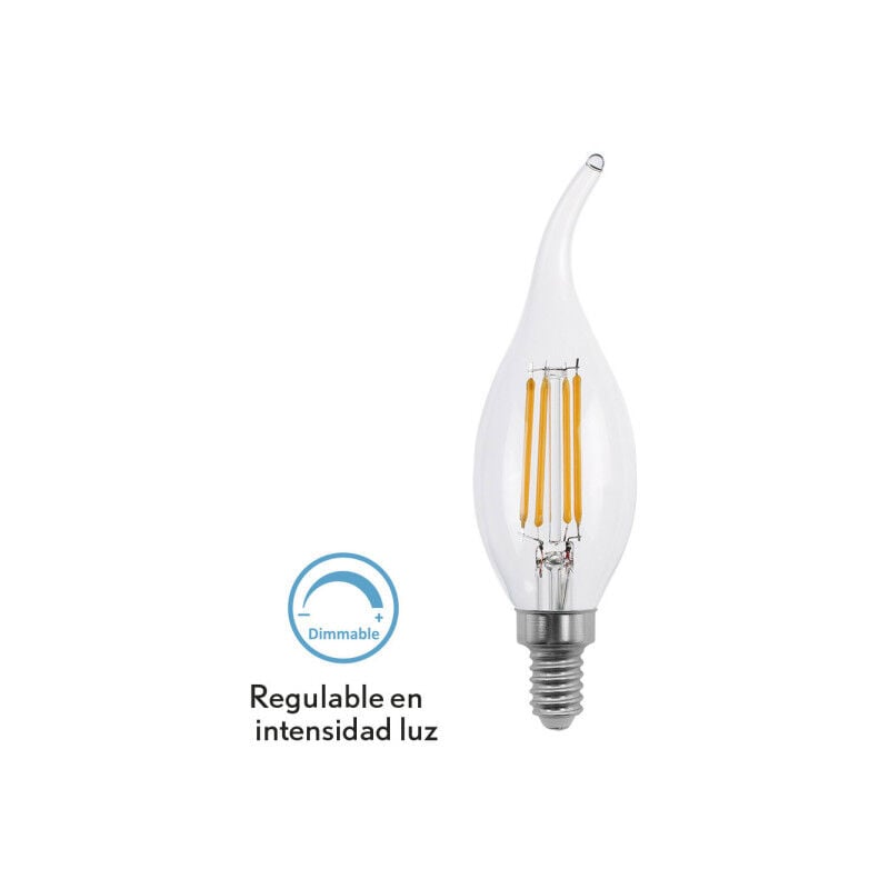 foto del prodotto lampadina a filamento boemo 4w dimmerabile e14 400lm 12,3x3,5d 2700k