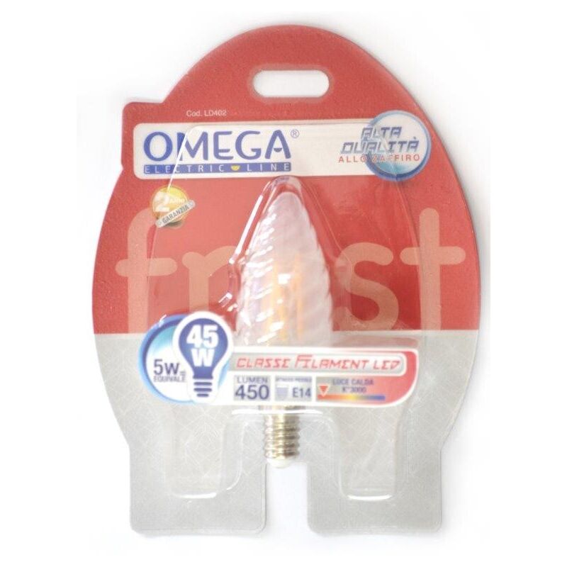 foto del prodotto lampadina a filamento frost tortig c35 4w e14 3000k