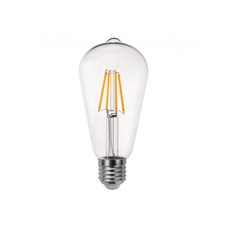 foto del prodotto lampadina a filamento pebetero 14x6,5d 8w 850lm e27 clear 2700k fabrilamp