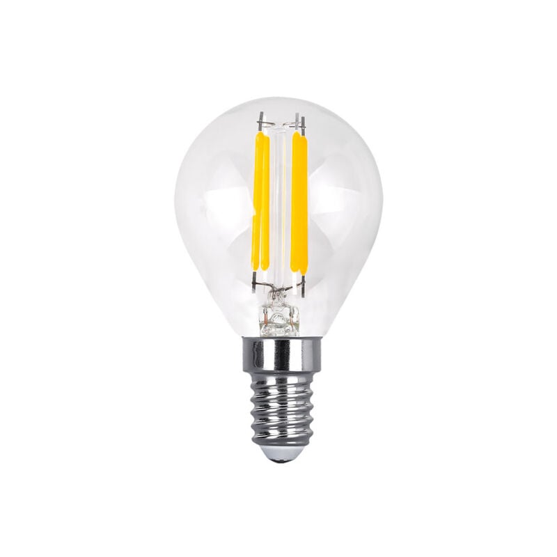 foto del prodotto lampadina a filamento sferico 7x4,5d 4w 450lm e14 clear 2700k