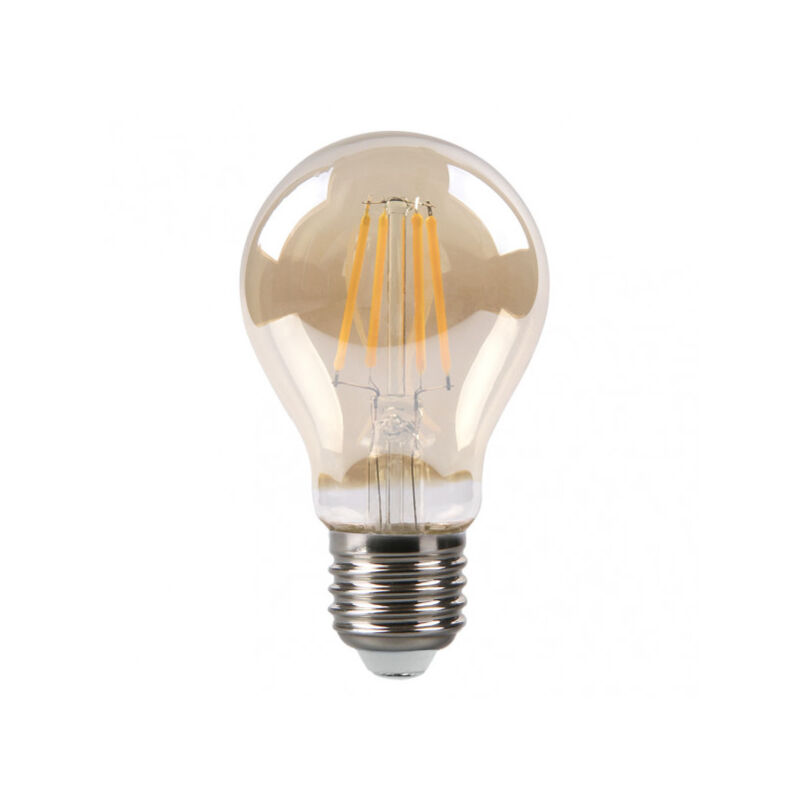foto del prodotto lampadina a filamento standard 10x6d 8w 750lm e27 ambra 2700k fabrilamp