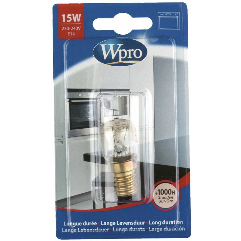 foto del prodotto lampadina a forma di pera 300 c e14 t22 15w 220v originale forni a microonde wpro 603253059568692063