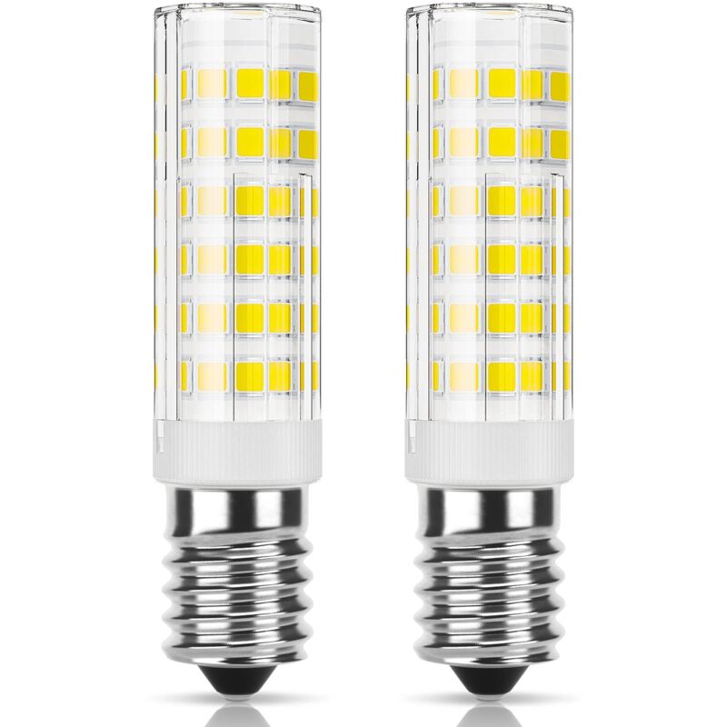 foto del prodotto lampadina a led e14 per cappa aspirante, equivalente alogena da 7 w, 76 led, 220 v 240 v, bianco freddo, piccola lampadina con attacco a vite per