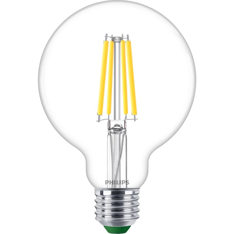 immagine 0 del prodotto lampadina a led philips globo trasparente luce naturale 60w 2700k, e27