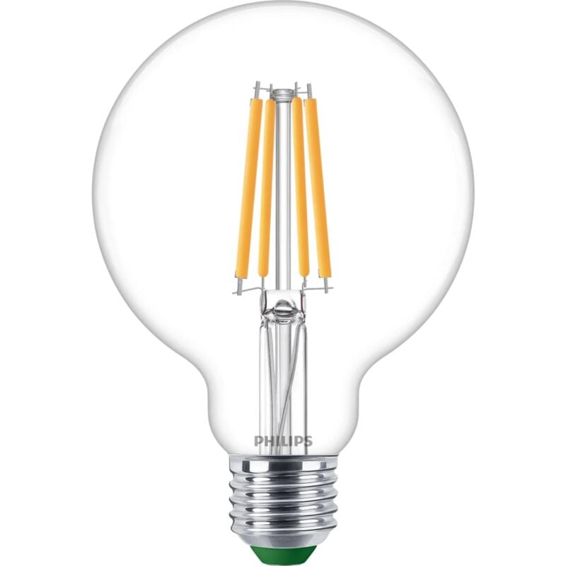 foto del prodotto lampadina a led philips trasparente luce calda 60w 2700k, e27