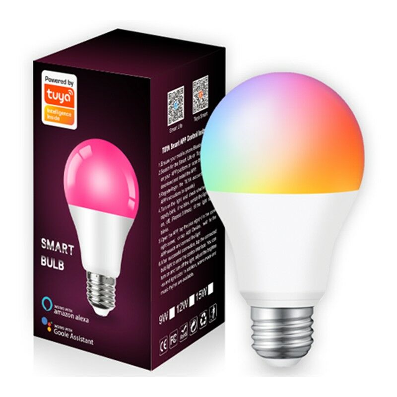 foto del prodotto lampadina a60 smart wifi rgbcct 9w 1 tuya