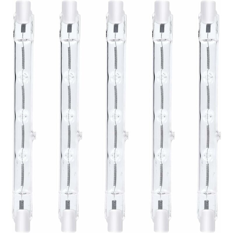 foto del prodotto lampadina alogena dimmerabile r7s da 118 mm, 300 w, bianco caldo 2800 k, r7s lineare, 3000 lm, ac220 240 v, j118, faretto alogeno lineare per