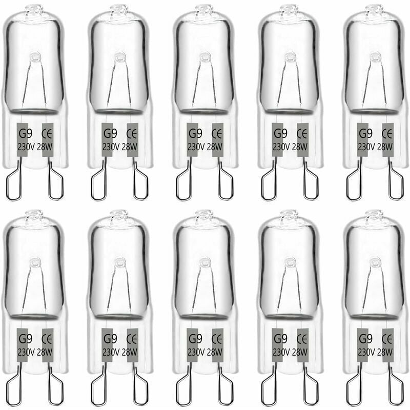 foto del prodotto lampadina alogena g9 28w 230v, 370lm 2700k bianco caldo dimmerabile, lampadine a capsula g9, per lampadari, lampade da giardino, applique da parete,