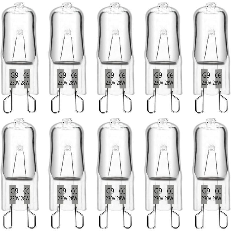 foto del prodotto lampadina alogena g9 28w 230v, 370lm 2700k bianco caldo dimmerabile, lampadine a capsula g9, per lampadari, luci paesaggistiche, applique da parete,