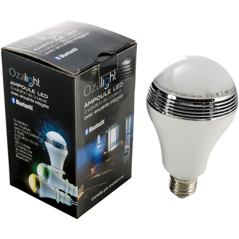 foto del prodotto lampadina e27 a led colore 3w pi altoparlante 2w