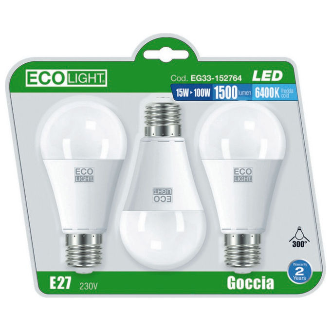 foto del prodotto lampadina ecolight led e27 sf15w f.3pz