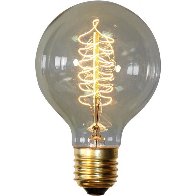 foto del prodotto lampadina edison vintage spiral trasparente