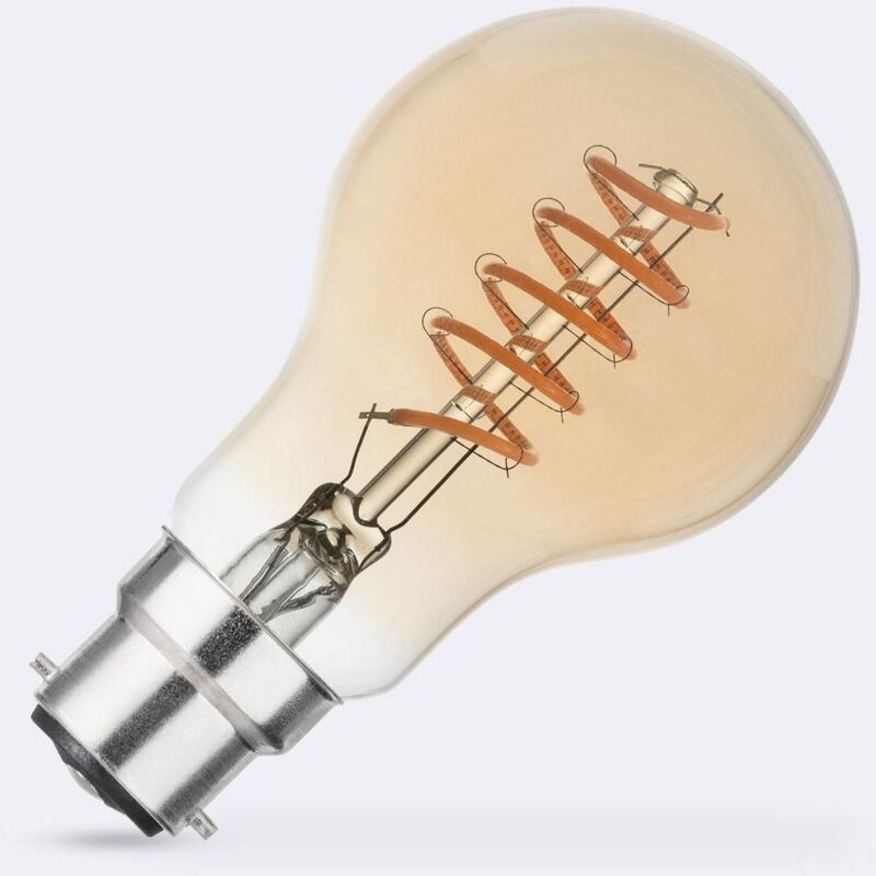 foto del prodotto lampadina filamento led b22 4w 300 lm a60 con sensore crepuscolare no flicker 2200k super caldo