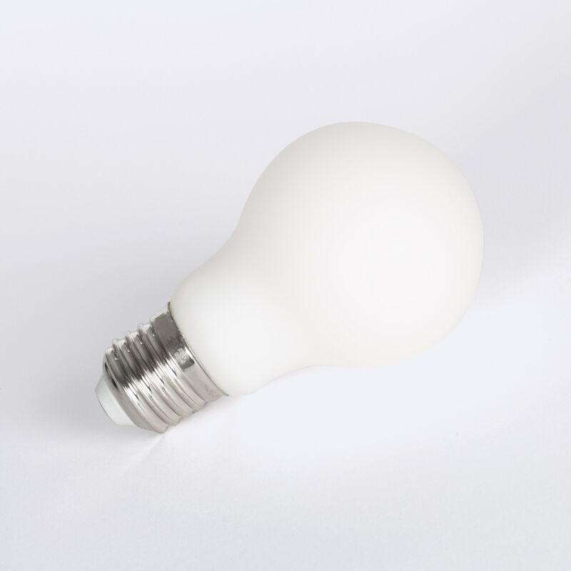 foto del prodotto lampadina filamento led e27 10w 1200lm a60 vetro opale 2700k bianco caldo
