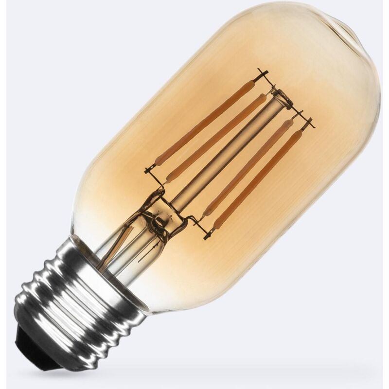 foto del prodotto lampadina filamento led e27 4w 470 lm regolabile t45 oro no flicker 2700k bianco caldo