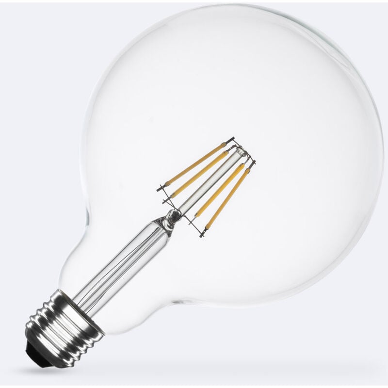 foto del prodotto lampadina filamento led e27 6w 720 lm g125 no flicker 4000k bianco naturale