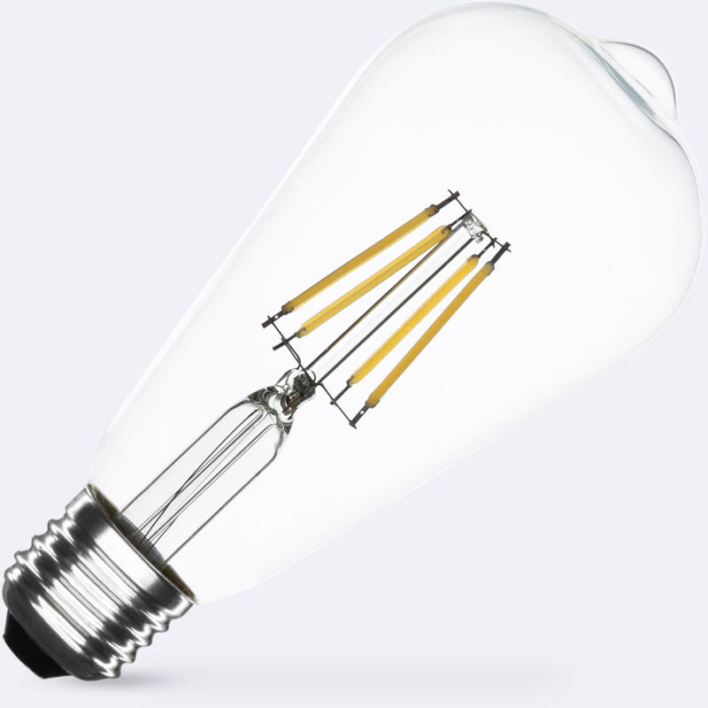 foto del prodotto lampadina filamento led e27 6w 720 lm regolabile st64 no flicker 4000k bianco naturale