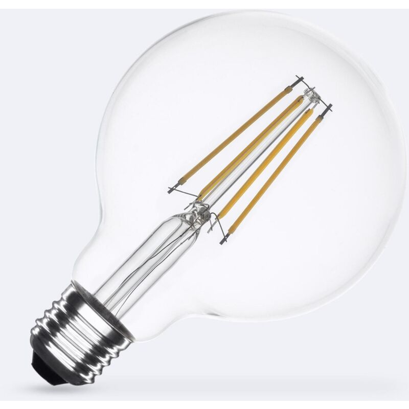 foto del prodotto lampadina filamento led e27 8w 1055 lm regolabile g95 bianco caldo no flicker 2700k