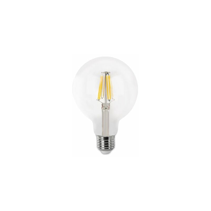 foto del prodotto lampadina globo led filamento matel e27 g80 4w fredda trasparente