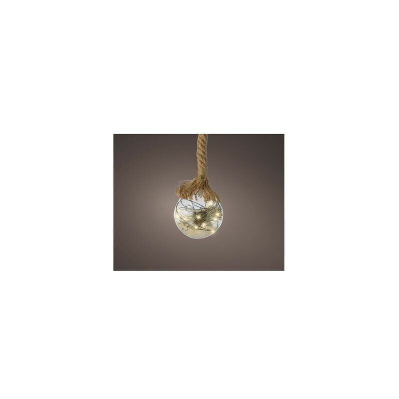 foto del prodotto lampadina in vetro 40 microled con catena luminosa bianco caldo 40 lm 20x80cm