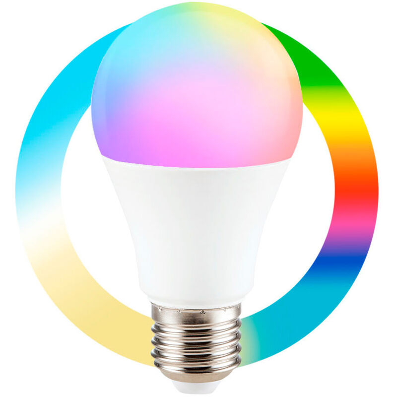 foto del prodotto lampadina intelligente led wifi e27 rgb cct 9w