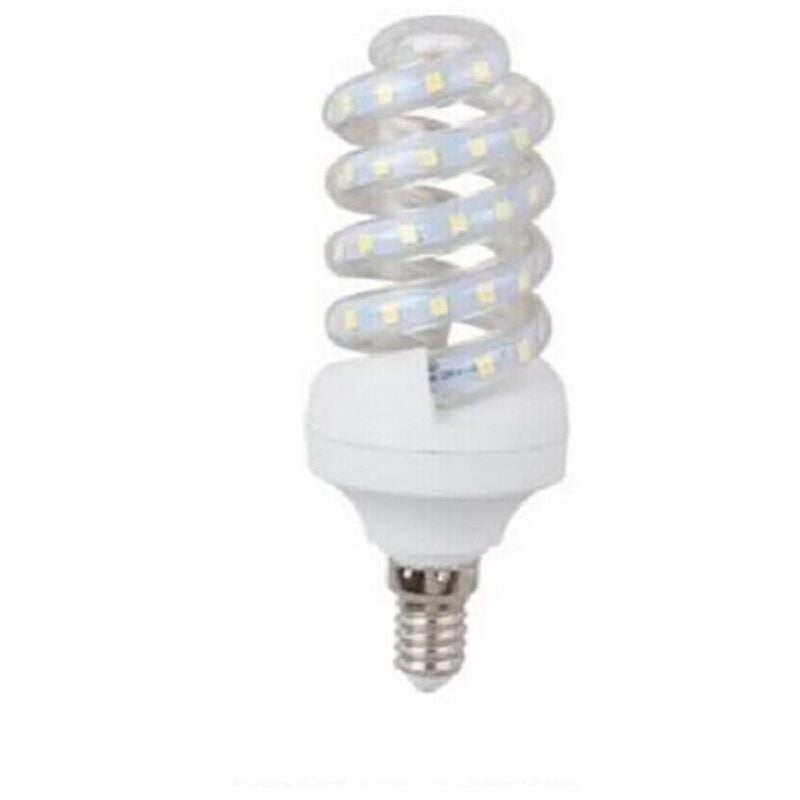 foto del prodotto lampadina lampada a led smd 2835 9w watt e14 spirale basso consumo luce fredda