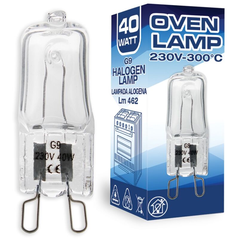foto del prodotto lampadina lampada forno cucina electrolux smeg universale g9 40w