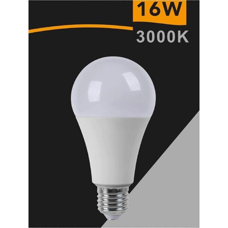 foto del prodotto lampadina led 16 w lampada luce calda 3000k e27 a70