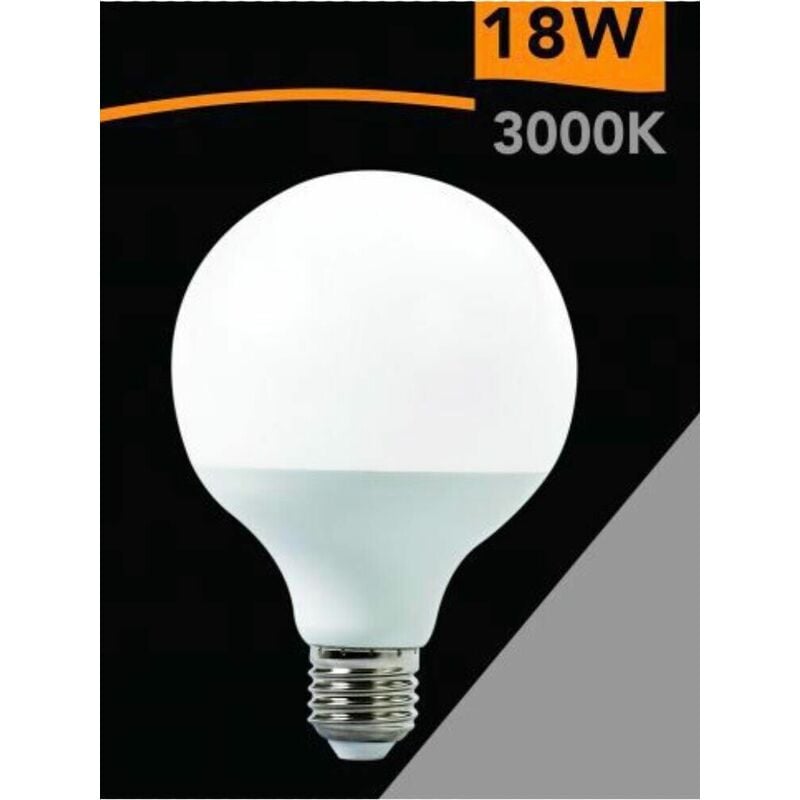 foto del prodotto lampadina led 18 w lampada globo sfera luce calda 3000k e27 g95