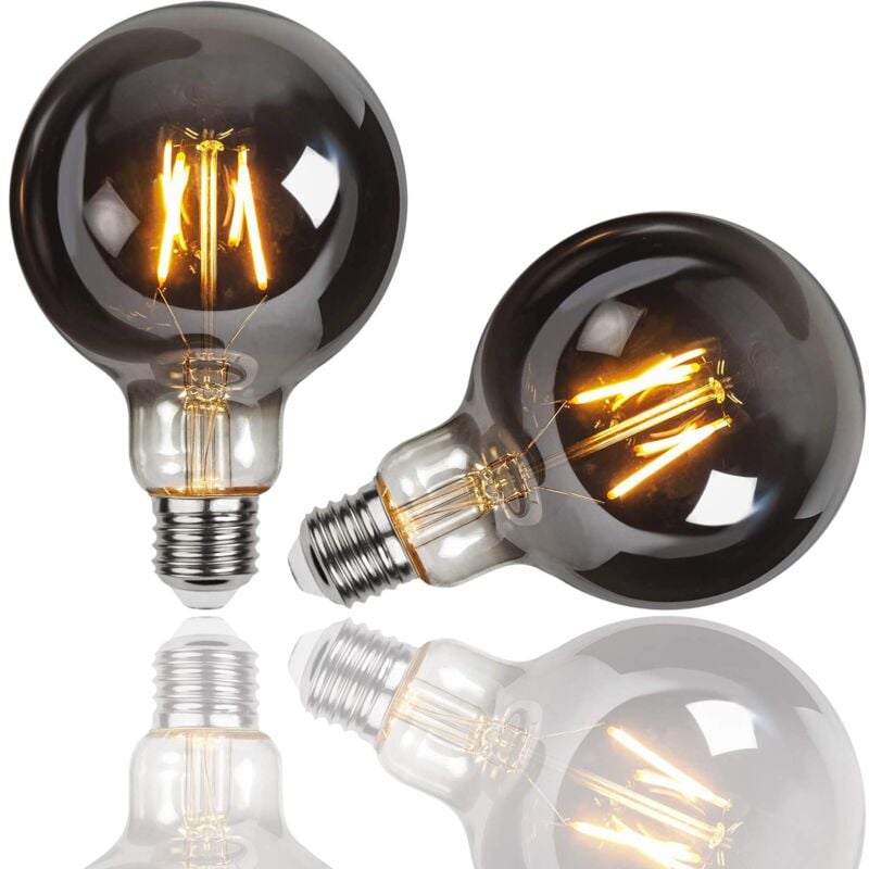 foto del prodotto lampadina led,2 pezzi lampadina vintage edison e27 g95 4w edison lampadina,luce filamento lampadina luce retr lampadine lampadine decorativo per