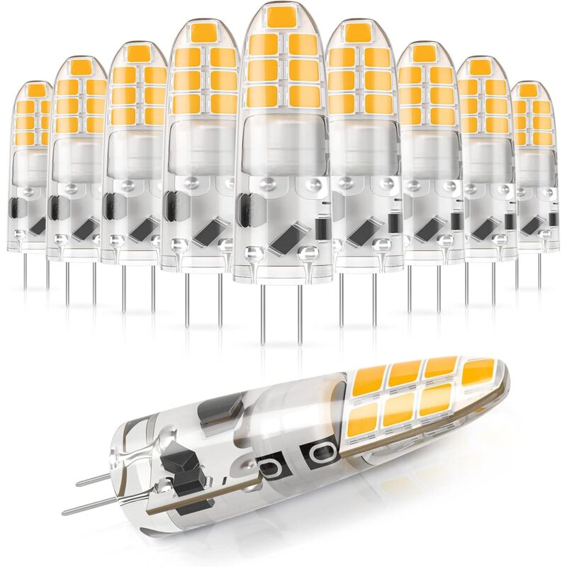 foto del prodotto lampadina led, 2 w equivalente a 20 w di una lampada alogena , bianco caldo 3000 k, 12 v, non dimmerabile, piccola lampadina a risparmio energetico