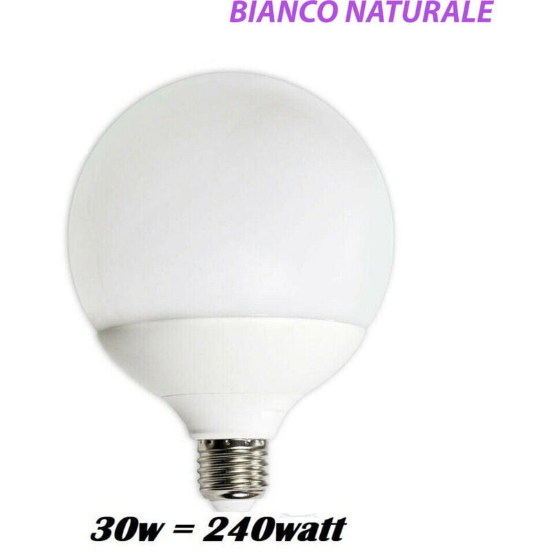 foto del prodotto lampadina led 2835 e27 bulb spirale g150 globo 30w 240w luce casa 4000k naturale