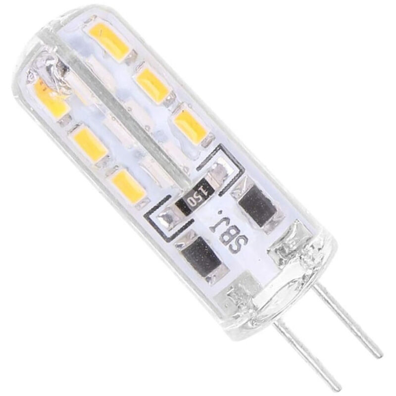 foto del prodotto lampadina led 3w 24 smd g4 3014 attacco a spillo luce bianca calda fredda 12v bianco caldo trade shop traesio