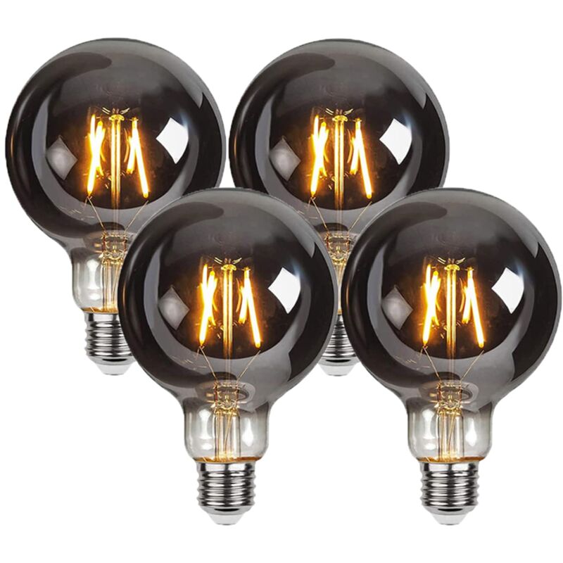 foto del prodotto lampadina led,4 pezzi lampadina vintage edison e27 g95 4w edison lampadina,luce filamento lampadina luce retr lampadine lampadine decorativo per