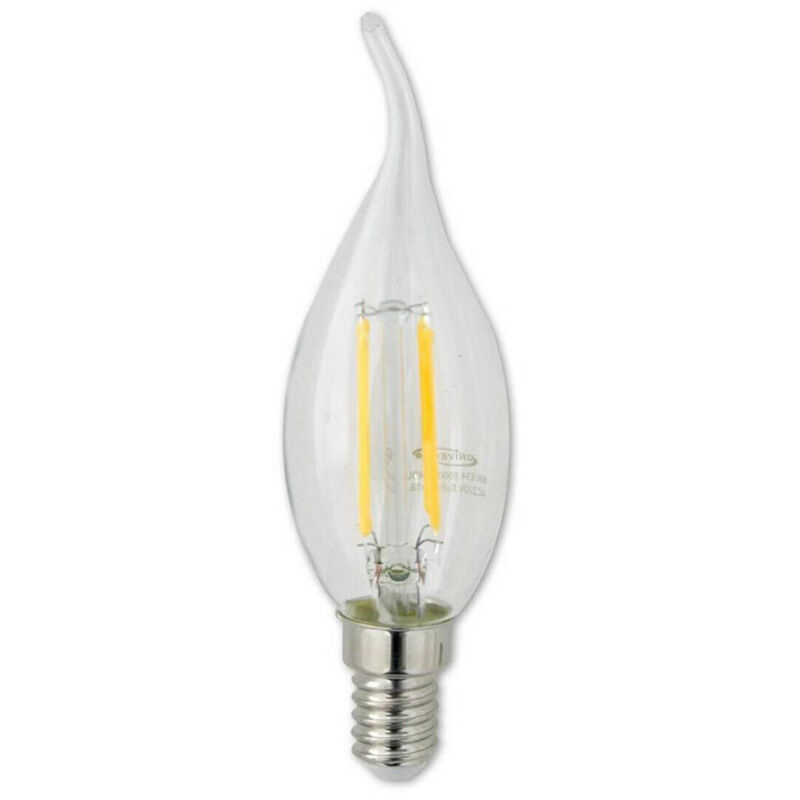 foto del prodotto lampadina led 4 w e14 colpo di vento luce fredda naturale calda 440lm c35a t bianco caldo trade shop traesio