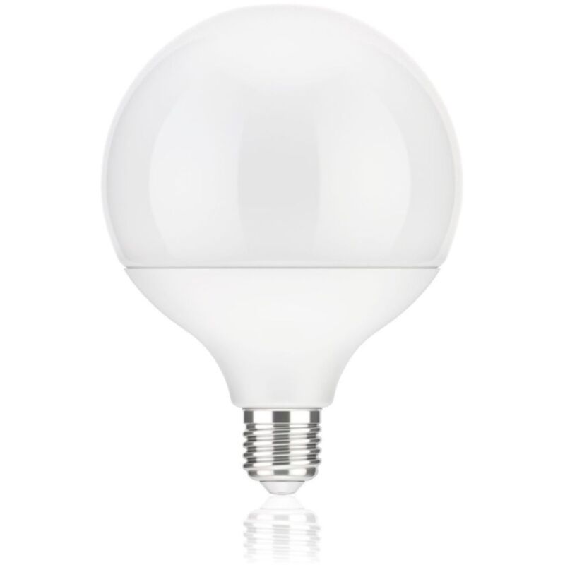 foto del prodotto lampadina led 40w luce calda globo g150 lampada sfera bianca attacco e27 dr