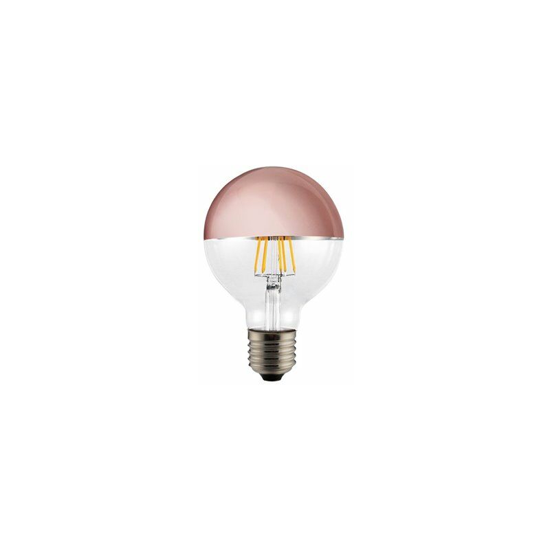 foto del prodotto lampadina led 6w g125 mezzo specchio rame